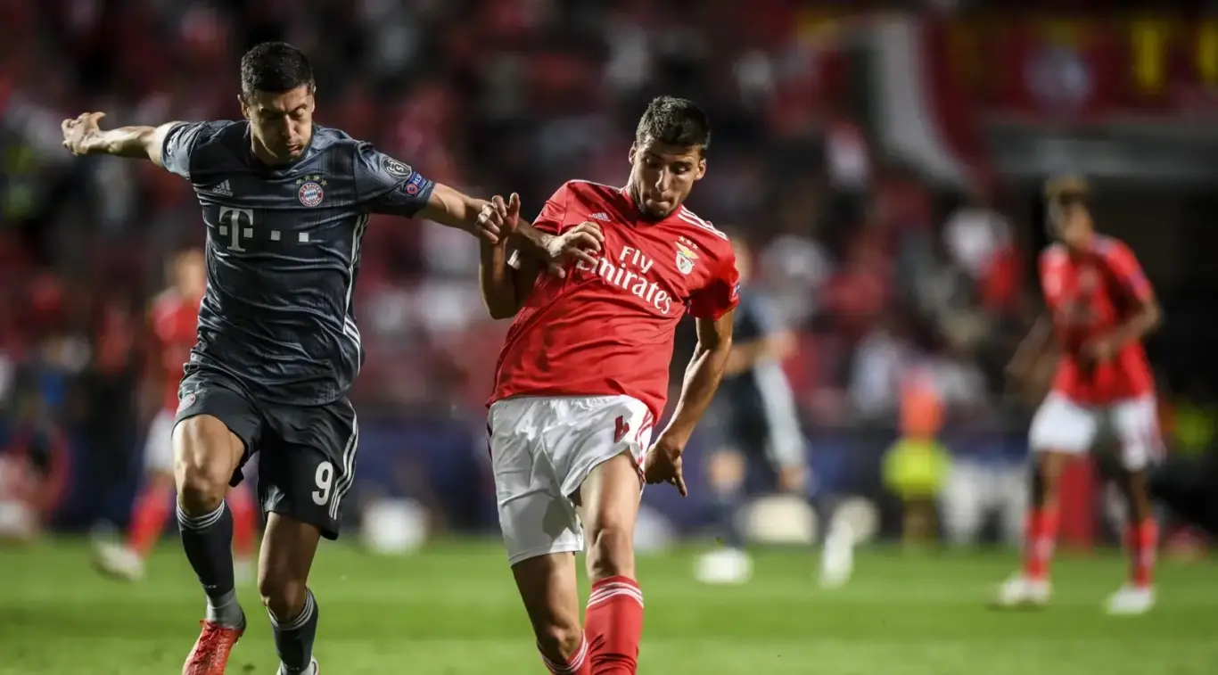 Bayern Munich vs Benfica Champions League match used to highlight 1xBet Registration excitement and sports betting appeal
